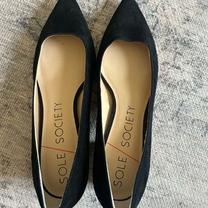 Sole Society Black Heels Elegant Design